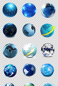 50款藍色環保科技地球PPT與PNG素材模板下載指南